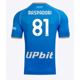 SSC Napoli Giacomo Raspadori #81 Hemmakläder 2023-24 Kortärmad